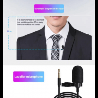 Lavelier Microphone Xo Mic Type C 2m Wire Lightweight Lavalier Condenser with Noise Isolation and Mode Switch Price in Pakistan | LAPTAB