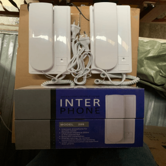 Audio Interphone MD3209 - Intercom Doorphone for Double Rooms, 200m Range, Energy Saving