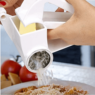 Three-in-One Hand-Rolled Vegetable Cutter with 3 Stainless Steel Blades and Easy Clean Design Price in Pakistan | LAPTAB