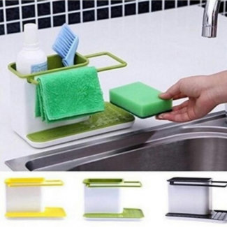 3 in 1 Kitchen Sink Organizer Stand with Strainer Bottom for Easy Cleaning and Storage Price in Pakistan | LAPTAB