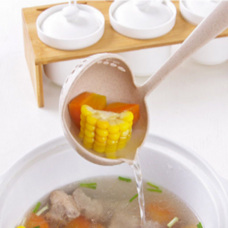 Dual Purpose Large Soup Ladle with Filter Holes, Wheat Straw, Corrosion-Resistant Price in Pakistan | LAPTAB