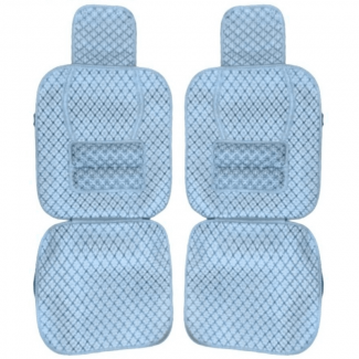 Car Silk Natural Wood Bead Car Seat Covers Set of 2, Portable and Pain-Reducing