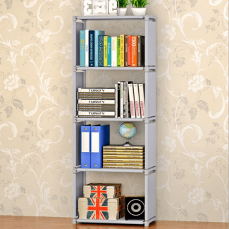 5 Layers Steel Pipe Storage Shelf for Books, Durable, Water and Dust Proof, Easy to Assemble Price in Pakistan | LAPTAB