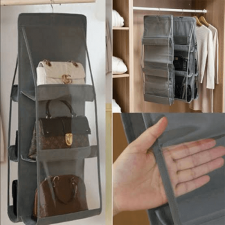 6 Pockets Multi-Functional Hanging Purse Organizer for Cosmetics and Toiletries Price in Pakistan | LAPTAB