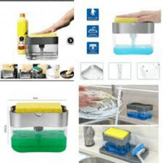 Soap Dispenser and Caddy with 3 Sponges, BPA-Free, Corrosion-Resistant Material Price in Pakistan | LAPTAB