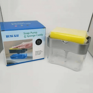 Soap Dispenser and Caddy with 3 Sponges, BPA-Free, Corrosion-Resistant Material Price in Pakistan | LAPTAB
