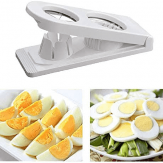2 in 1 Egg Cutter with Durable ABS Plastic Base and Rust-Proof Stainless Steel Blades Price in Pakistan | LAPTAB