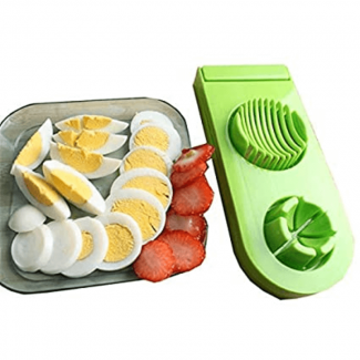 2 in 1 Egg Cutter with Durable ABS Plastic Base and Rust-Proof Stainless Steel Blades Price in Pakistan | LAPTAB
