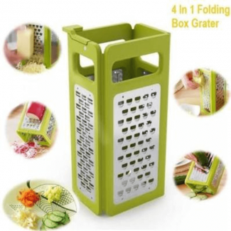 4 in 1 Folding Box Grater with Lockable Stainless Steel Blades, Space-Saving Design Price in Pakistan | LAPTAB
