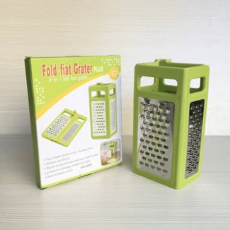 4 in 1 Folding Box Grater with Lockable Stainless Steel Blades, Space-Saving Design Price in Pakistan | LAPTAB