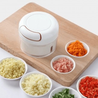 Kitchen Mini Garlic Grinder Food Chopper with Dual Stainless Steel Blades and Ergonomic Handle Price in Pakistan | LAPTAB