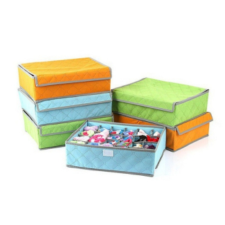 Foldable Fabric Home Storage Bag Organizer with 24 Grids for Socks and Undergarments Price in Pakistan | LAPTAB