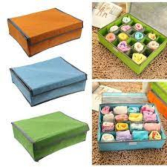 Foldable Fabric Home Storage Bag Organizer with 24 Grids for Socks and Undergarments Price in Pakistan | LAPTAB