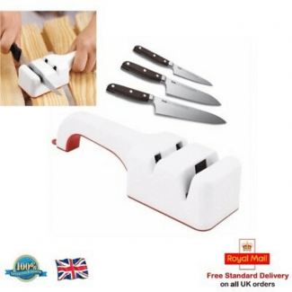 Dual Slot Knife Sharpener with Non-Slip Handle and ABS Material for Quick Sharpening Price in Pakistan | LAPTAB