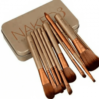 Naked 3 Makeup Brush Set, 12 Synthetic Fiber Brushes for Daily Use Price in Pakistan | LAPTAB