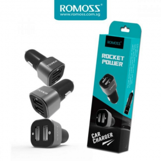 Romoss Rocket Power AM12 Car Charger 2USB 2.4A Universal Mini Adapter Price in Pakistan | LAPTAB