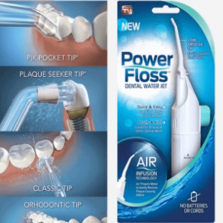 Power Floss Air Powered Dental Water Jet ? Cordless, Ergonomic Water Flosser for Braces and Hard-to-Reach Areas Price in Pakistan | LAPTAB