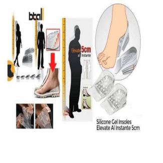 Height Increasing Silicone Insoles by Al Instante, Removable Inserts, 5cm Boost Price in Pakistan | LAPTAB