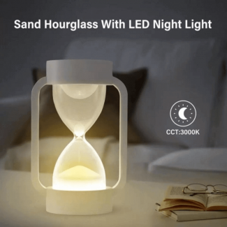 Hourglass Sleeping Night Light Lamp with LED, Low Power, Warm Dim Light Price in Pakistan | LAPTAB