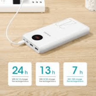 ROMOSS SW20 PRO 20000mAh Power Bank with 3 USB Fast Charging Outputs and LED Display Price in Pakistan | LAPTAB