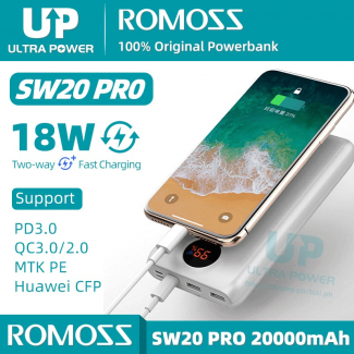 ROMOSS SW20 PRO 20000mAh Power Bank with 3 USB Fast Charging Outputs and LED Display Price in Pakistan | LAPTAB
