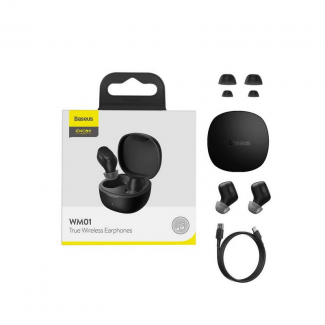 Baseus Twin Wireless Earphone wm01-01 Encok