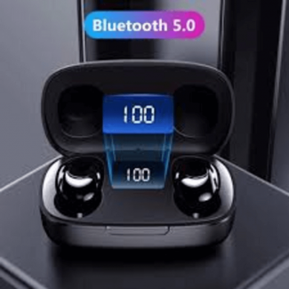 Remax V5 TWS Wireless Earbuds with Display, Bluetooth, Charging Dock, Clear Voice Price in Pakistan | LAPTAB