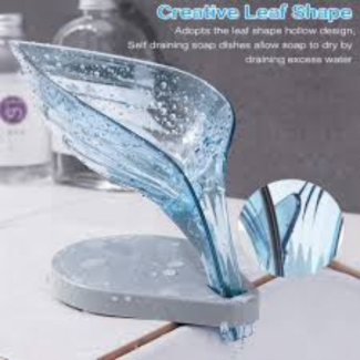 Leaf Shaped Hollow Soap Storage Holder with Suction Cup for Bathroom and Kitchen Price in Pakistan | LAPTAB