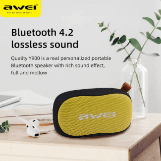 Awei Y900 Wireless Bluetooth Speaker with Built-In Mic, TF Card Support, 3-5 Hour Playtime Price in Pakistan | LAPTAB