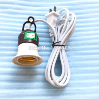 High-Class Flame-Retardant E27 Bulb Holder with 3m Cord, Switch, and Hook Price in Pakistan | LAPTAB