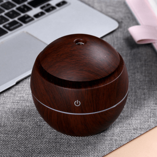 Round Wooden Air Humidifier with Silent Operation, Essential Oil Diffuser, and Night Light Price in Pakistan | LAPTAB