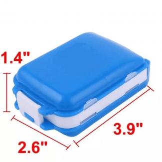 Folca Pill Portable Plastic Case & Splitters with Locking Buckle, 8 Compartments Price in Pakistan | LAPTAB