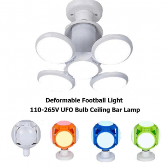 Deformable Football UFO Night Light with 4 Adjustable Panels, 360? Coverage, Energy Saving Price in Pakistan | LAPTAB
