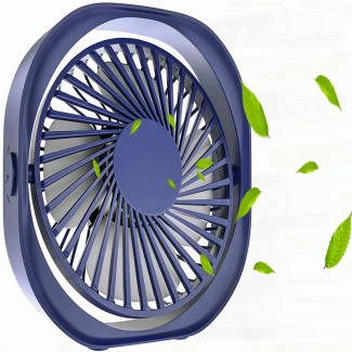 3 Speed USB Mini Desk Fan with 360? Rotation, Non-Slip Base, Portable and Lightweight Price in Pakistan | LAPTAB