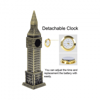 Big Ben Statue London Miniature Model, Metal, Detachable Clock, 7.5 Inch Price in Pakistan | LAPTAB
