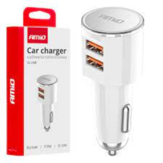 Car Charger 2 USB Adapter with Blue LED, 3 Sockets, and Power Control Button Price in Pakistan | LAPTAB