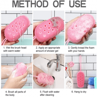Bubbles Bath Brush with Soft Bristles and Ergonomic Handle for All Skin Types Price in Pakistan | LAPTAB