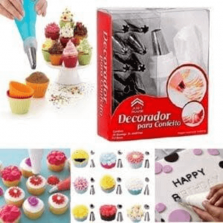 Cake Decorating Set with 12 Stainless Steel Nozzles and Coupler for Cakes and Desserts Price in Pakistan | LAPTAB