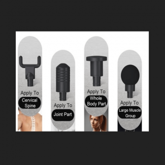 Mm Muscle Massager Gun with 6 Speeds, 4 Heads, Noise Reduction, Rechargeable Battery Price in Pakistan | LAPTAB
