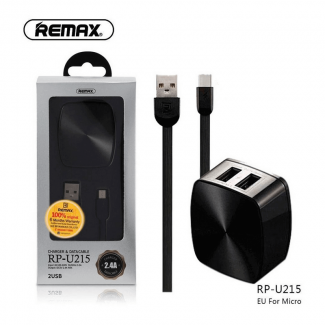 Remax RP-U215 Dual USB Port Charger with 2.4A Lightning Data Cable Price in Pakistan | LAPTAB
