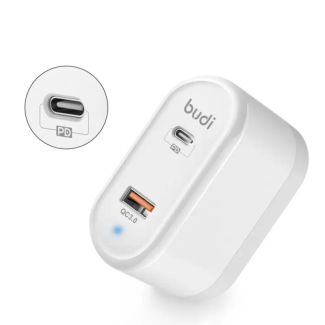 Budi M8 J328e Fast Charger Dual Outlet Compact Power Adapter for Smartphones and Tablets Price in Pakistan | LAPTAB