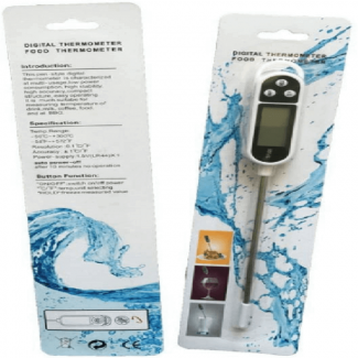 Digital Food Temperature Reader with Long Stainless Steel Probe, Fast 4-7 Sec Reading, -50?C to 300?C Range Price in Pakistan | LAPTAB