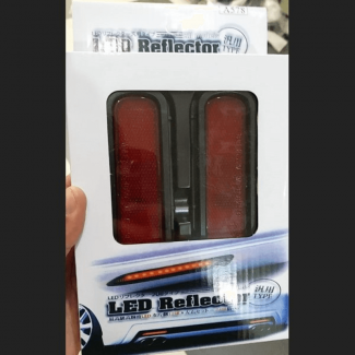 Car Reflector Light JDM Type LED Waterproof ABS Plastic Universal 12V Price in Pakistan | LAPTAB