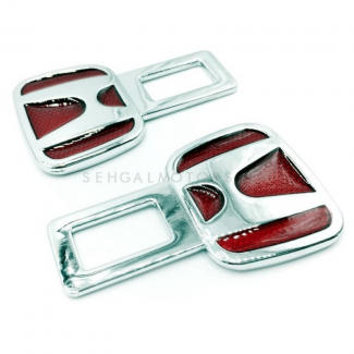 Seat Belt Clip with Honda and Toyota Logo Metal, Universal Fit, Easy Install