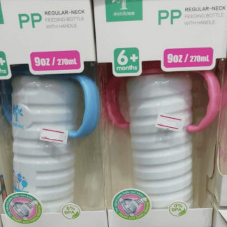 MINITREE Baby Feeder 9 OZ/270 ML Regular Neck with Double Handles and BPA-Free Bottle Price in Pakistan | LAPTAB