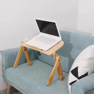 Laptop Table with Adjustable Stand, Aluminum Tray, and Built-In Cooling Fans Price in Pakistan | LAPTAB
