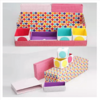 DIY Cosmetic Organizer Made of High-Quality Paper Craft for Makeup and Small Items Storage Price in Pakistan | LAPTAB