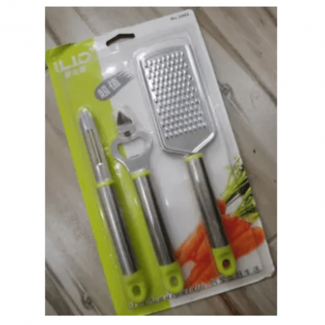 Pack of Three Kitchen Peeler with Opener and Slicer