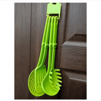 Kitchen Serving Spoons Pack of Four with Colander Strainer, Dishwasher Safe Price in Pakistan | LAPTAB