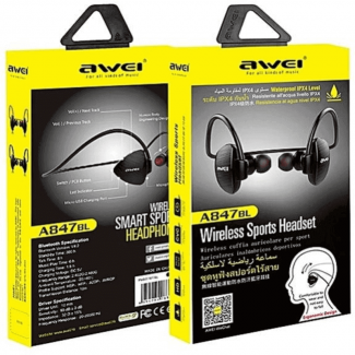 Awei A847BL Bluetooth Earbuds Wireless Earphone with Ear Hook, 6H Battery, Waterproof Price in Pakistan | LAPTAB